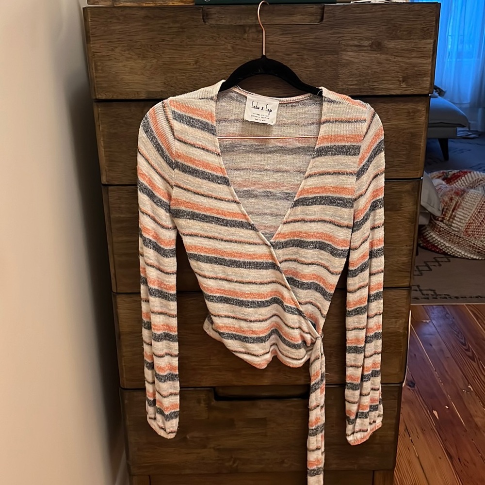 Striped sweater top
